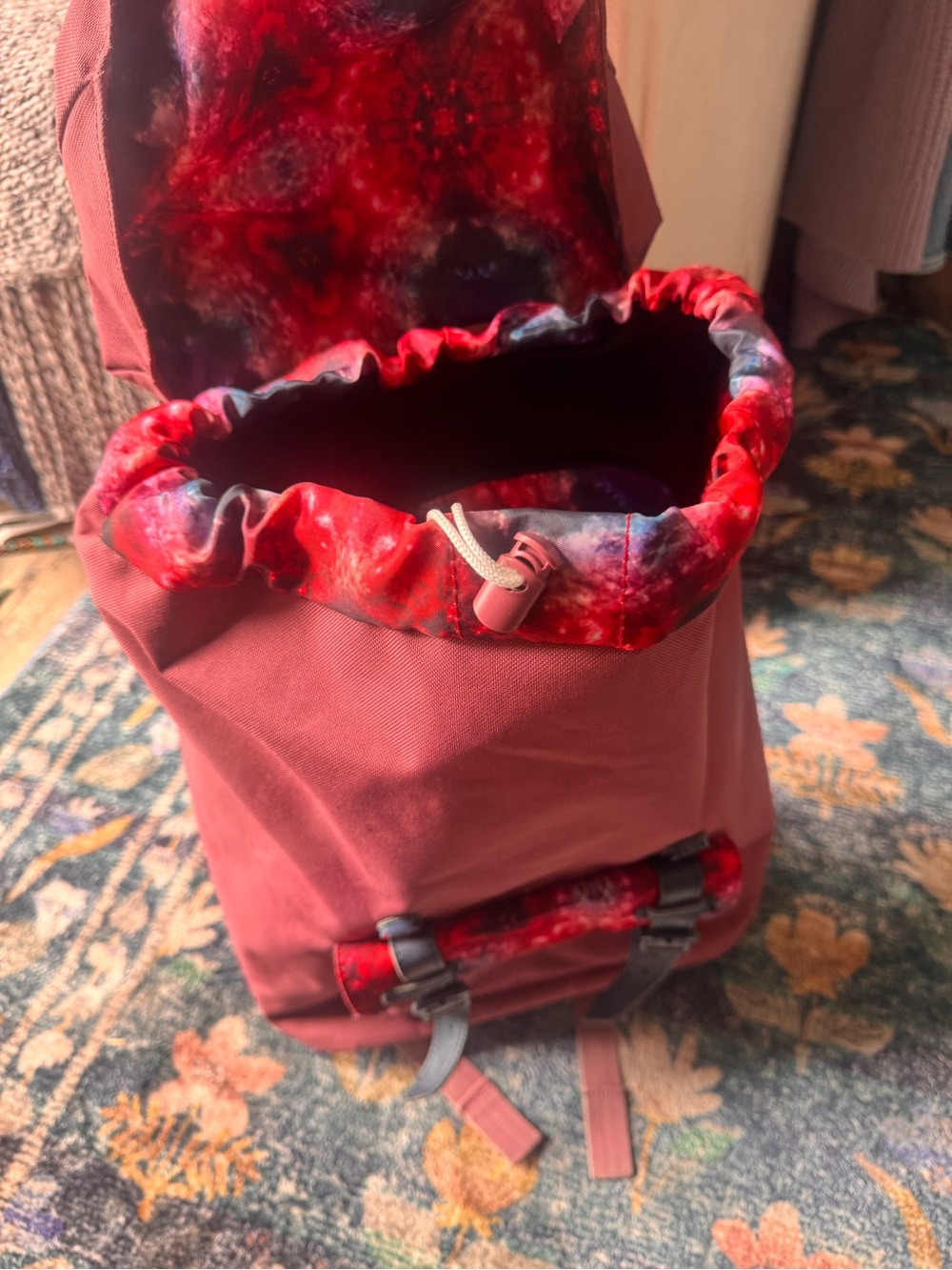 Herschel Supply Company Backpack in Dusty Rose with Navy Straps - Picture 6 of 11